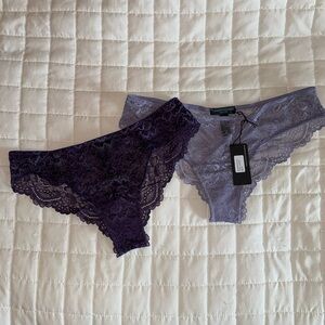 NWT Samantha Chang New York 2 pair All lace classic Brief
